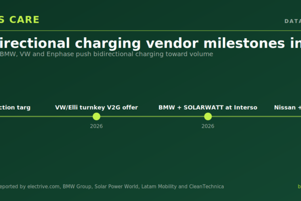 Nissan, BMW, VW and Enphase push bidirectional charging toward volume